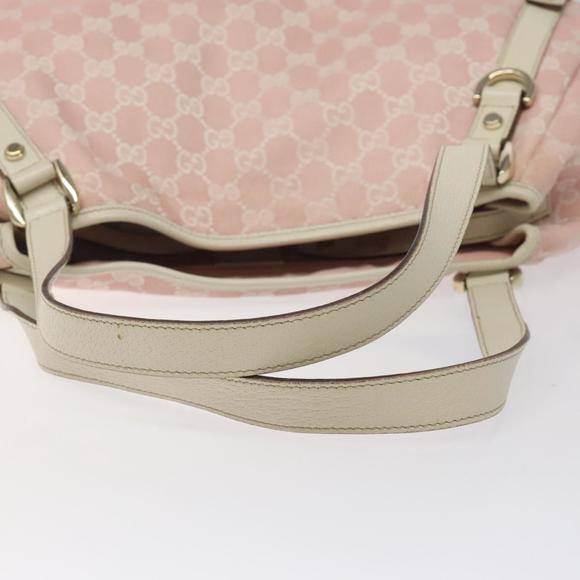 GUCCI GG Canvas Tote Bag Gold Pink 130736 Auth EC310 - Picture 7 of 16